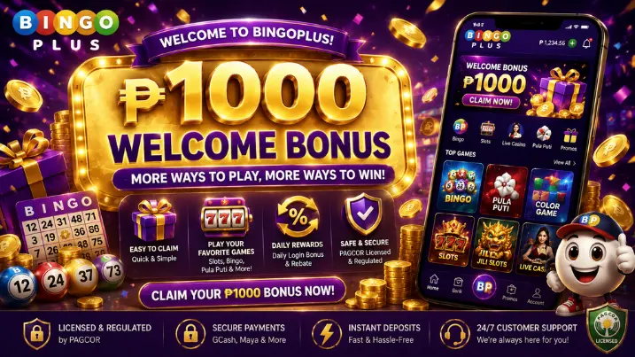BingoPlus ₱1000 Welcome Bonus
