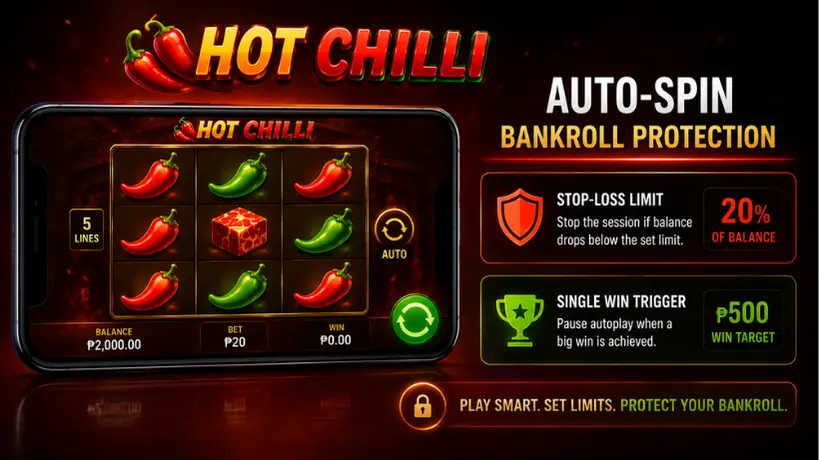 Auto-Spin bankroll management strategy for Hot Chilli slot players