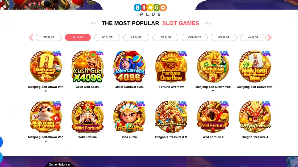 Ph365 Slot Game Lobby