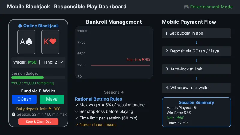 Responsible bankroll management for online free bet blackjack