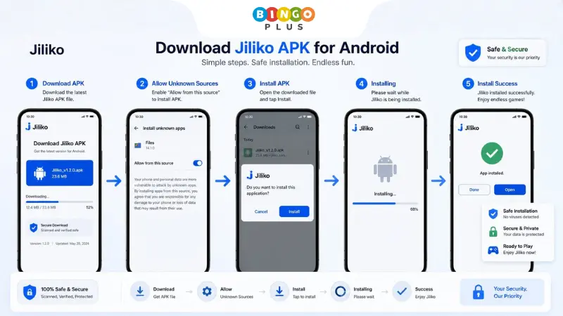 Jiliko APK download and Android app installation tutorial
