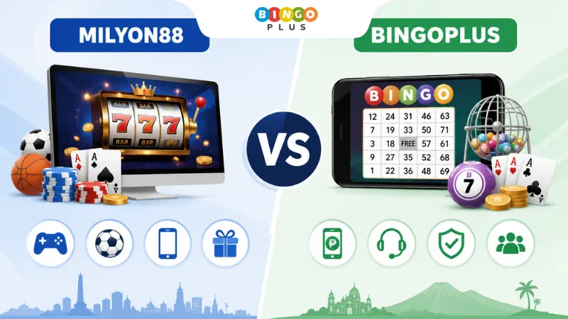 Game categories available on Milyon88 and BingoPlus