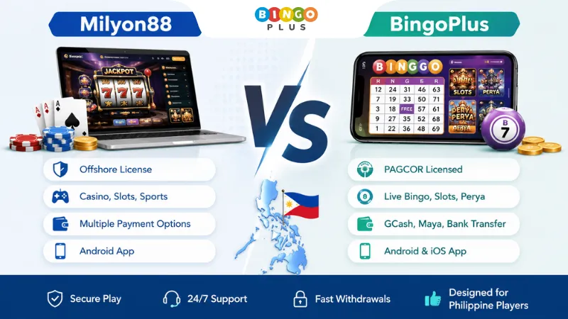 Milyon88 vs BingoPlus online gaming platform comparison in the Philippines