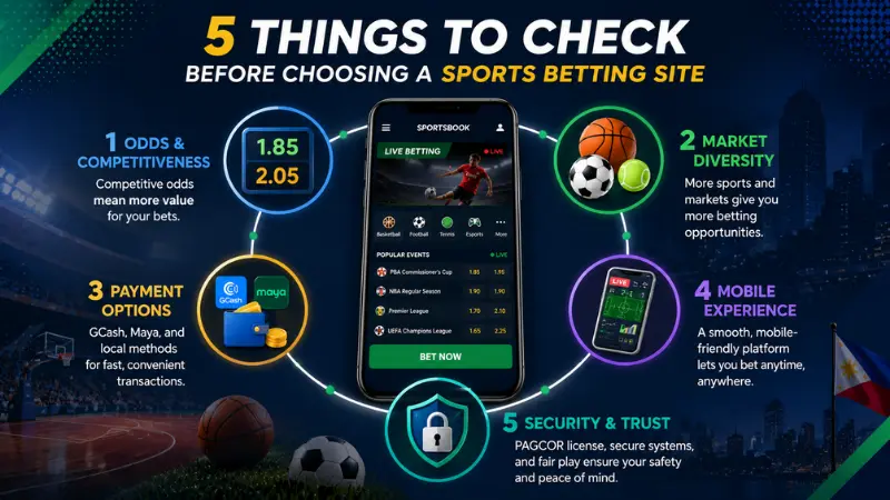 Five factors for choosing an online sports betting platform