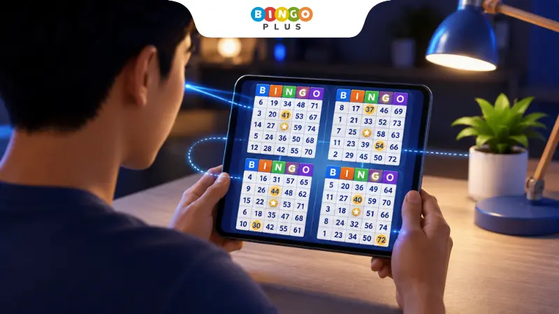 Player improving focus while playing online bingo