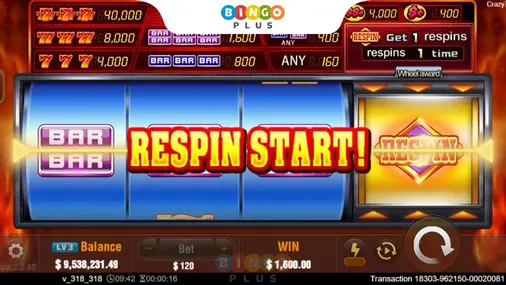 Crazy777 Game Respin Start