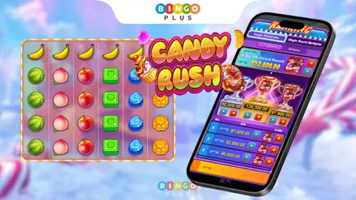 Candy Rush Slot Game on BingoPlus App
