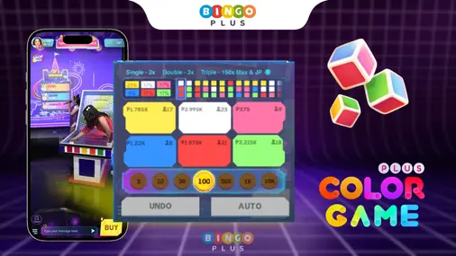 BingoPlus Color Game Plus Betting Board