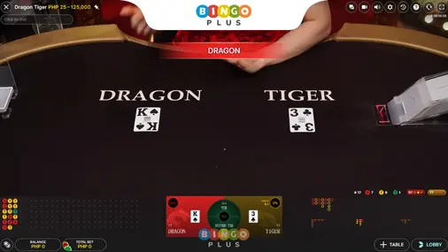 Screenshot Of Dragon Tiger Online Casino Game Results