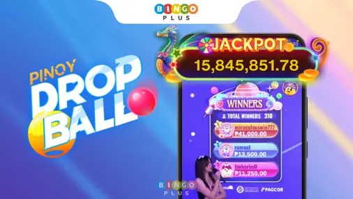 BingoPlus Pinoy Drop Ball Tatal Jackpot Amount