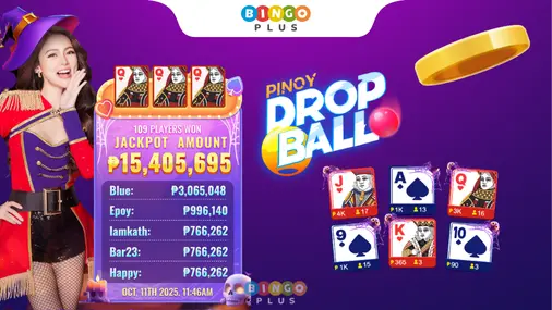 BingoPlus Pinoy Drop Ball Player Won Tatal Jackpot